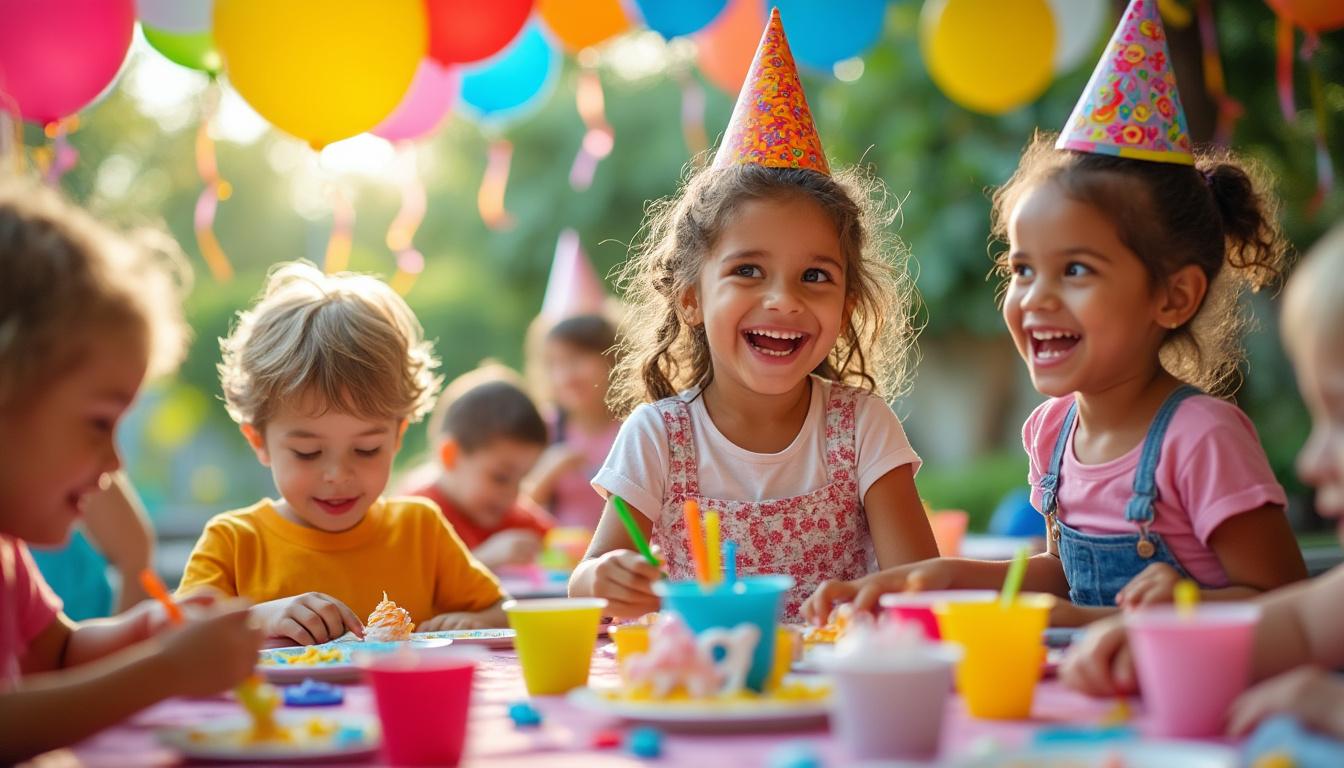 découvrez des idées d'activités amusantes pour un anniversaire de 5 ans, adaptées aux filles et garçons, à organiser aussi bien à l'intérieur qu'à l'extérieur.