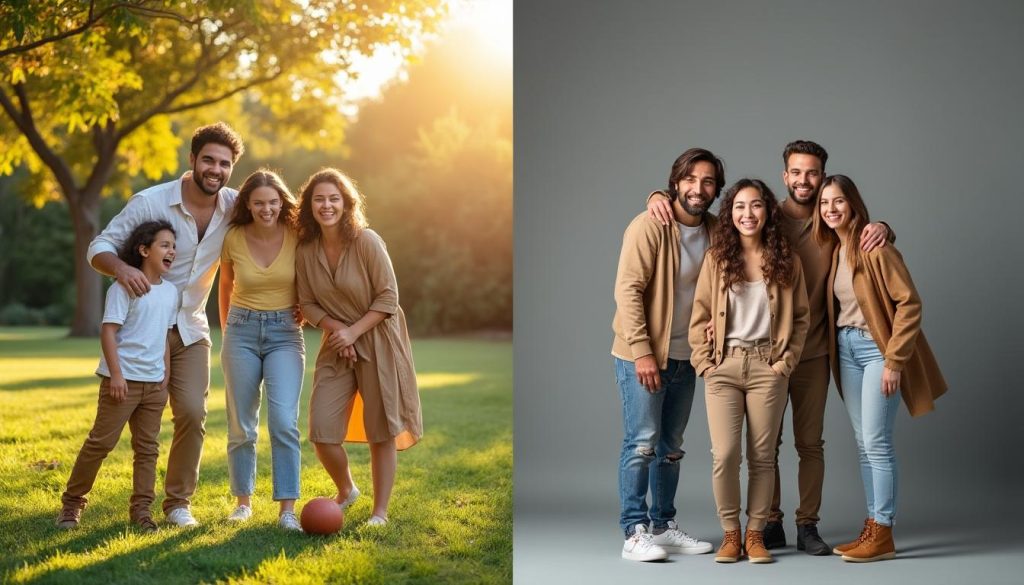 découvrez nos idées, tarifs et conseils pratiques pour réussir votre séance photo famille, que ce soit en extérieur ou en studio, pour des portraits inoubliables.